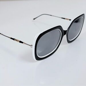 Stylish Black and White Women's Sunglasses
